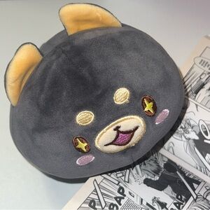Plush Anime Shiba Dog Toy - Gray and Yellow - Mochi Mochifuwa